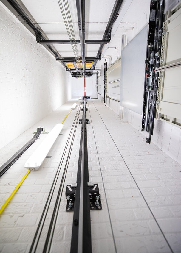 Lift Installation Bournemouth Marritt Highcliff Hotel, lift shaft