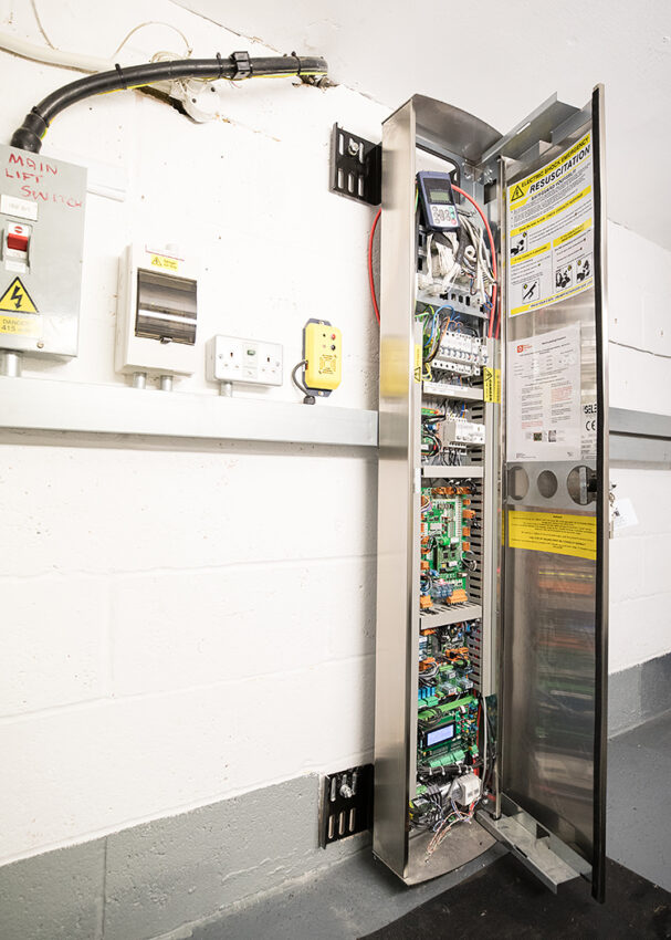 Lift Installation Bournemouth Marritt Highcliff Hotel, lift digital control panel