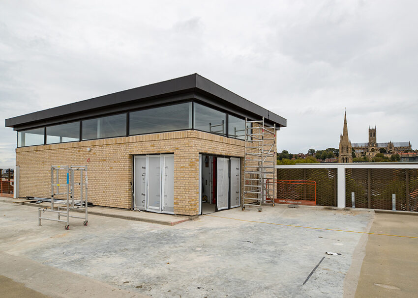 Lift Installation Lincoln Transport Hub for Willmott Dixon, multi story car park lincoln