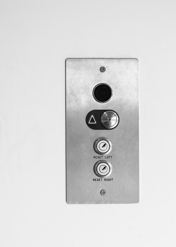 Lift Installation Lincoln Transport Hub for Willmott Dixon, Lift call button