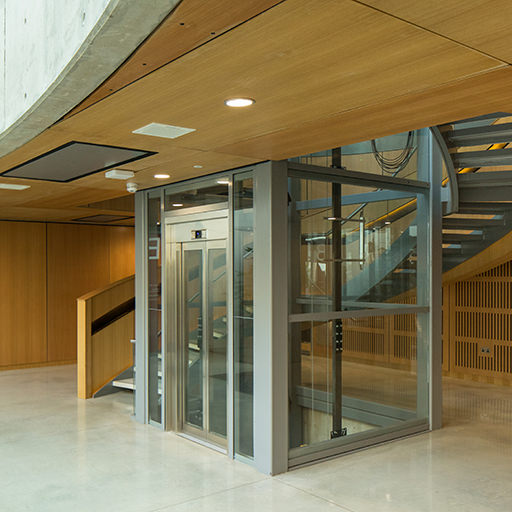 Glass lift installation by MV Lifts