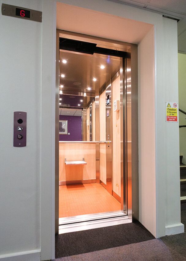 Lift Installation for Anchor Housing at Sundell Court Stockton-on-Tees, lift interior