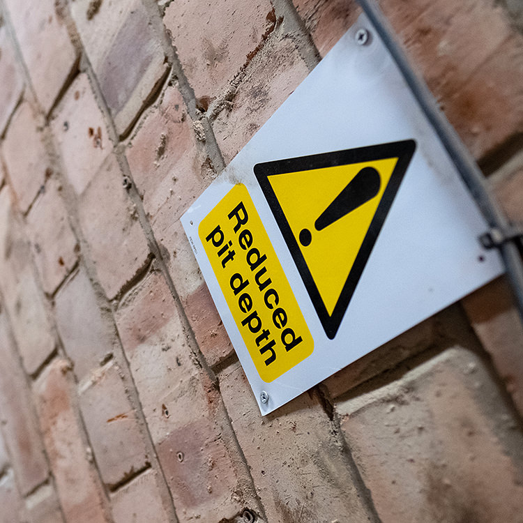 Lift Installation for Anchor Housing at Sundell Court Stockton-on-Tees, lift safety sign