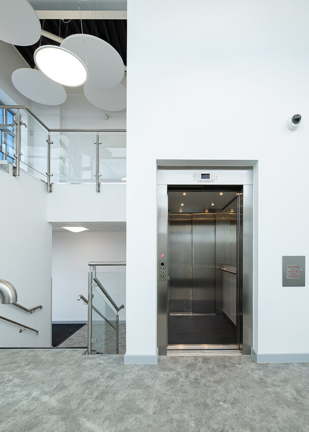 Lift installation in Romford, Essex at Broadford Primary school by MV Lifts