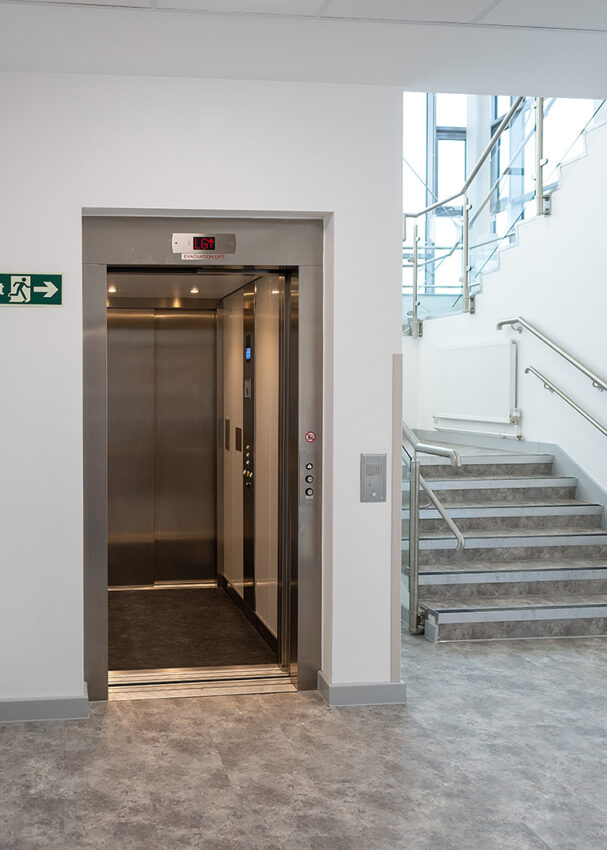 Lift installation in Romford, Essex at Broadford Primary school by MV Lifts