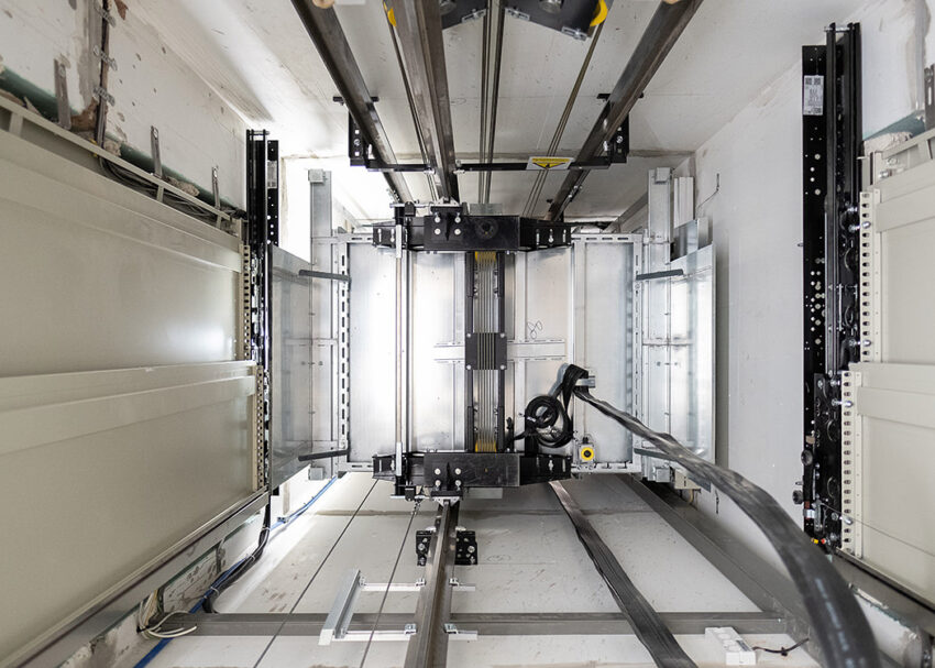Lift installation in Romford, Essex at Broadford Primary school by MV Lifts