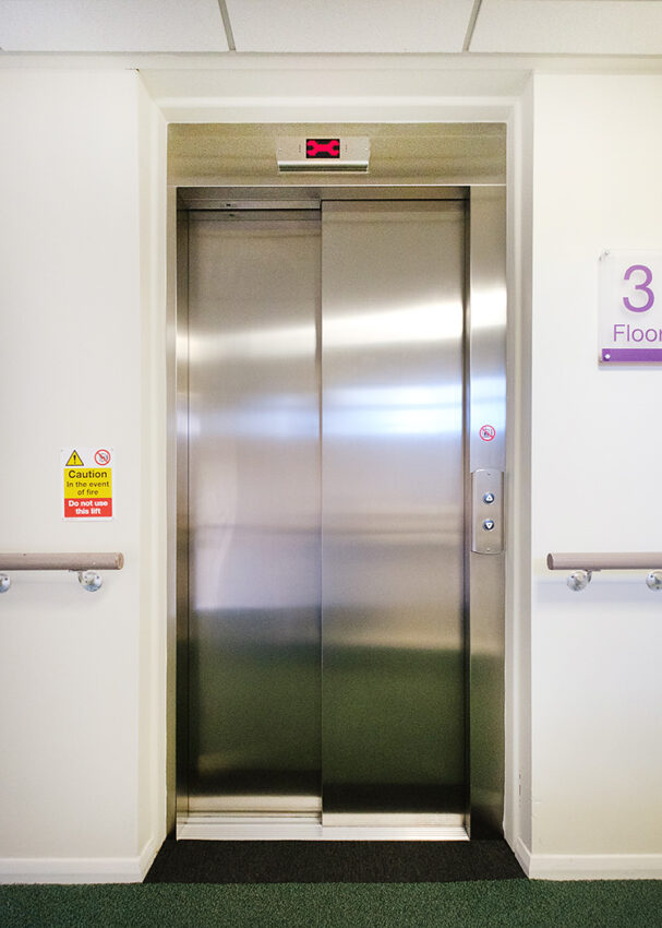 Lift Installation Lancashire for Anchor Hanover housing at Turney Crook Mews lift entrance doors