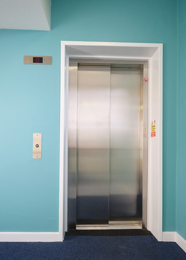 Lift Installation in Slough Berkshire for Anchor Housing at Lilac Court Lift doors