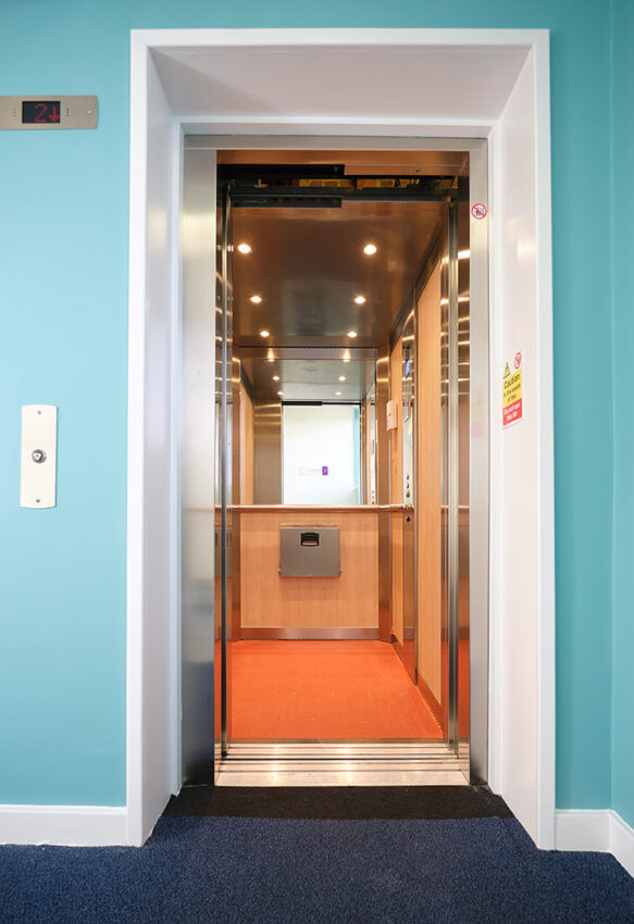 Lift Installation in Slough Berkshire for Anchor Housing at Lilac Court Lift seating