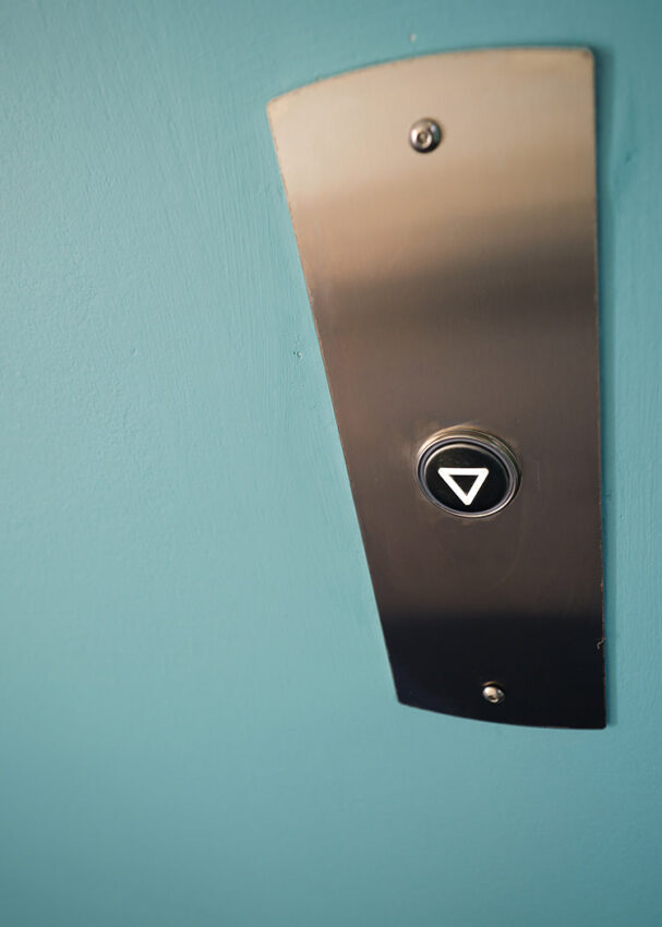 Lift Installation in Slough Berkshire for Anchor Housing at Lilac Court lift landing push