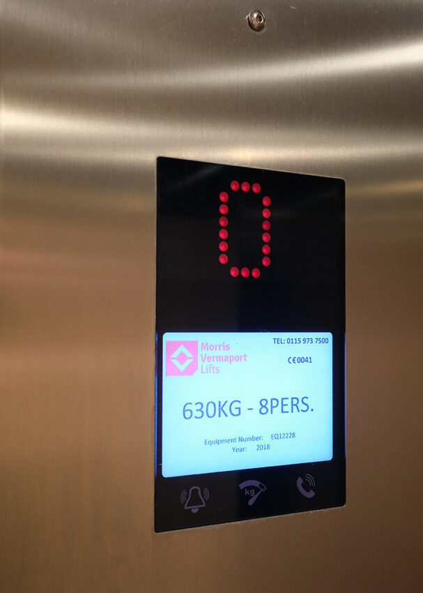 Lift Installation in Slough Berkshire for Anchor Housing at Lilac Court Lift indicator