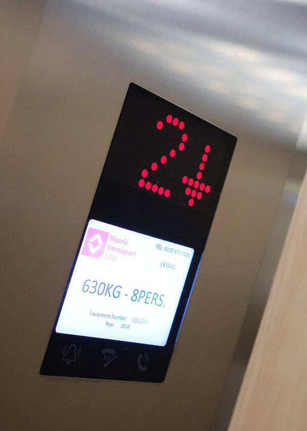Lift Installation for Anchor Housing at Ranulph court salford, greater manchester lift indicator