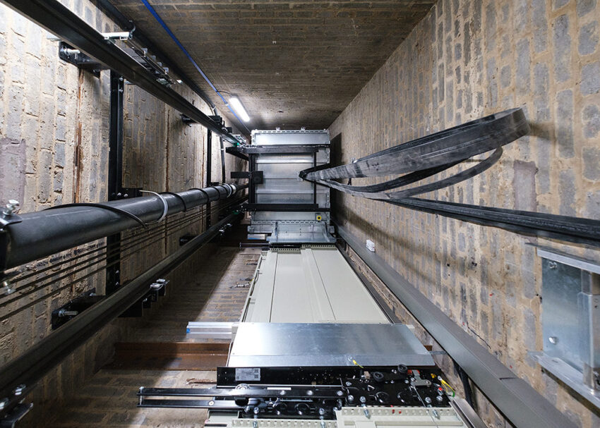 Lift Installation for Anchor Housing at Ranulph court salford, greater manchester lift car trailing cables