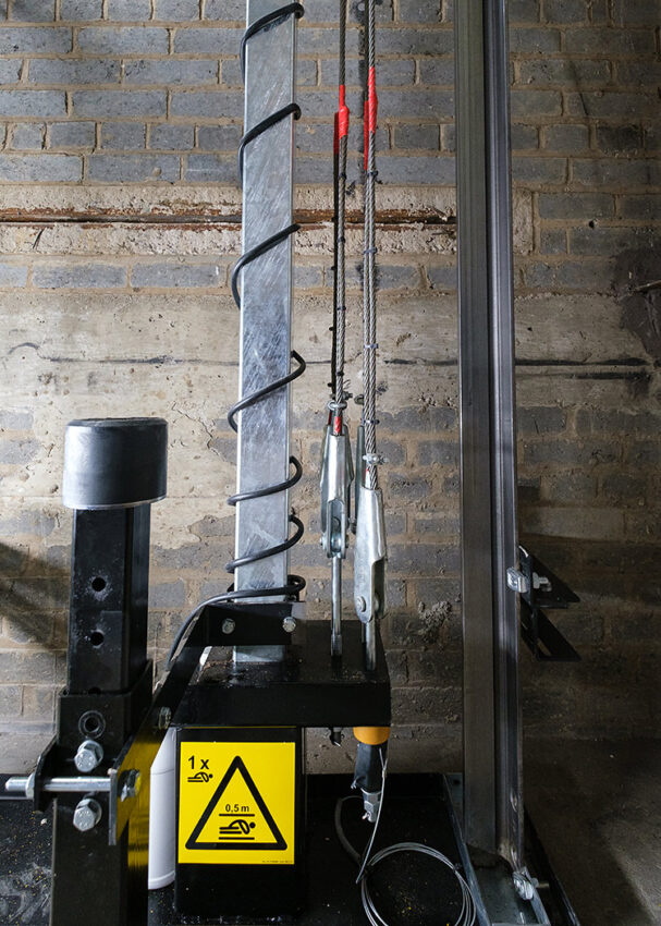 Lift Installation for Anchor Housing at Ranulph court salford, greater manchester lift cable