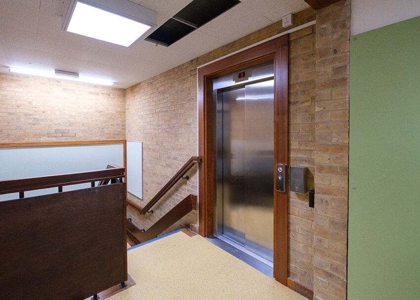 Lift Installation Cambridgeshire at St Neots Library, lift doors