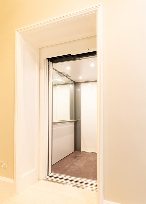 Home Lift Installation at Car Colston Hall Stud, lift interior