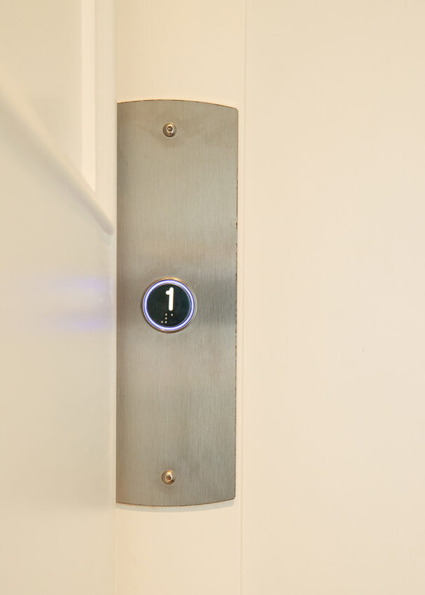 Home Lift Installation at Car Colston Hall Stud, lift call button
