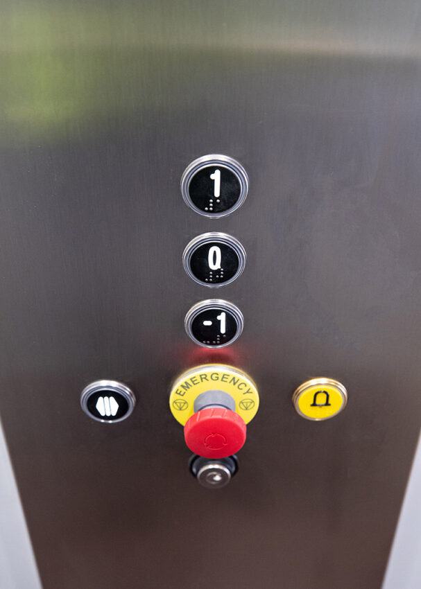 Home Lift Installation at Car Colston Hall Stud, lift operating panel
