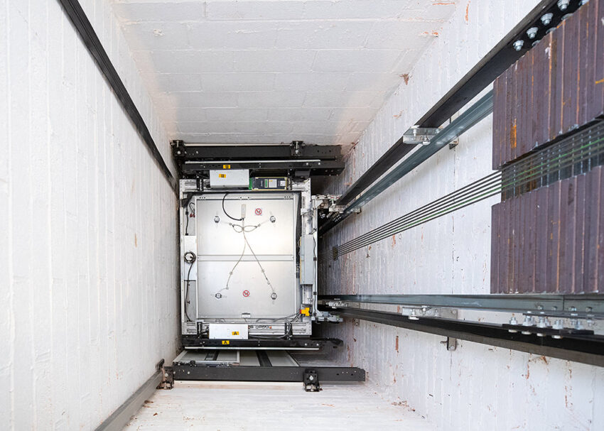 Home Lift Installation at Car Colston Hall Stud, lift shaft