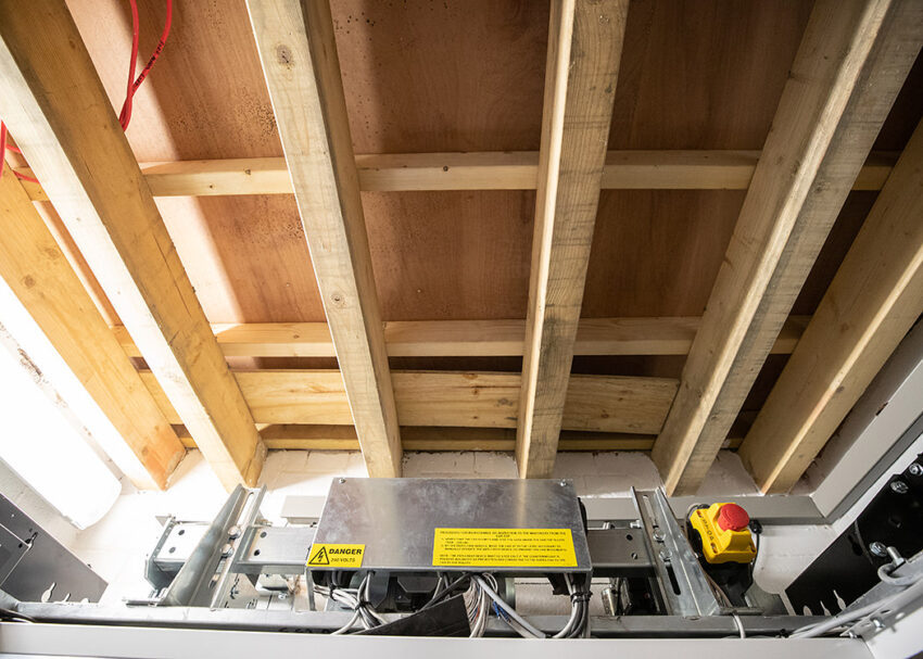 Home Lift Installation at Car Colston Hall Stud, lift shaft
