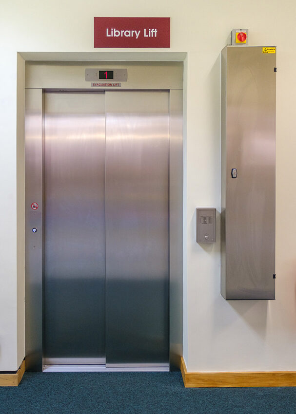 Lift Replacement Cambridge ely library, lift control panel