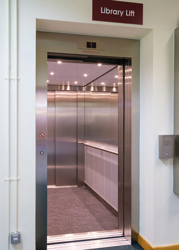 Lift Replacement Cambridge ely library, llift interior mirror