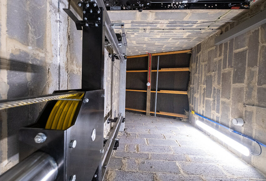 Lift Installation for Anchor Hanover houseing new barns court northumberland by MV Lifts