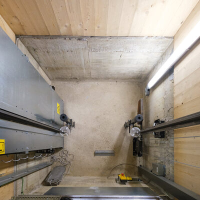 Lift Installation for kier construction at Histon and Impington primary school,lift pit