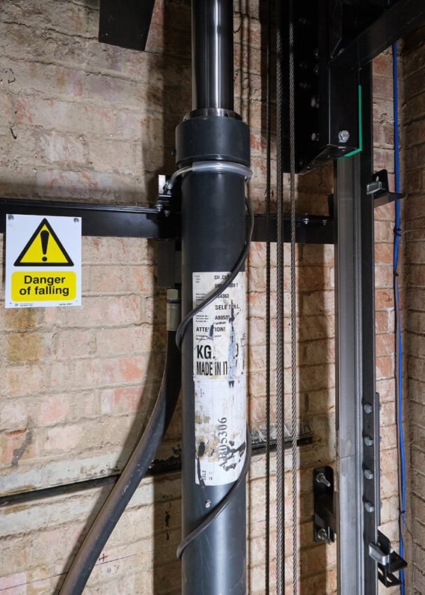 Lift Installation for anchor housing at queen elizabeth court, yorkshire