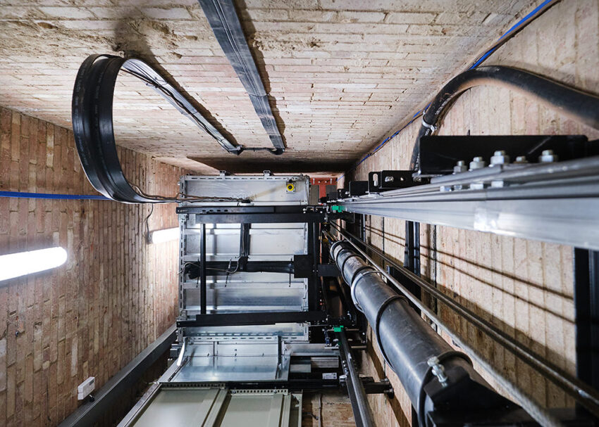 Lift Installation for anchor housing at queen elizabeth court, yorkshire