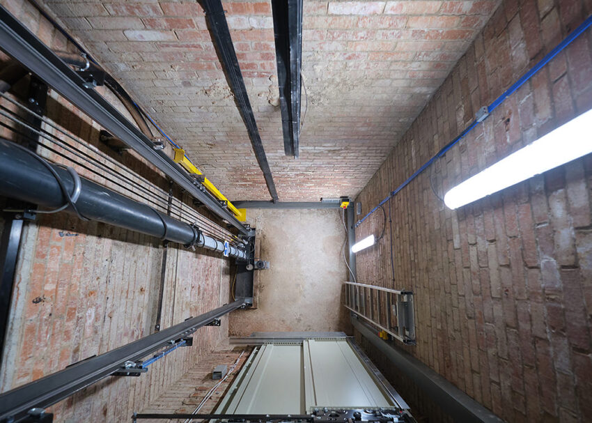 Lift Installation for anchor housing at queen elizabeth court, yorkshire