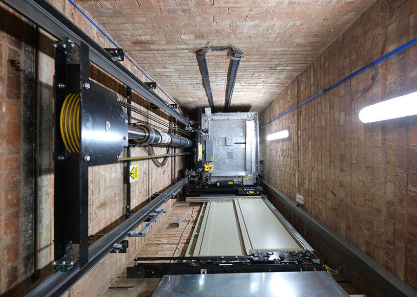 Lift Installation for anchor housing at queen elizabeth court, yorkshire