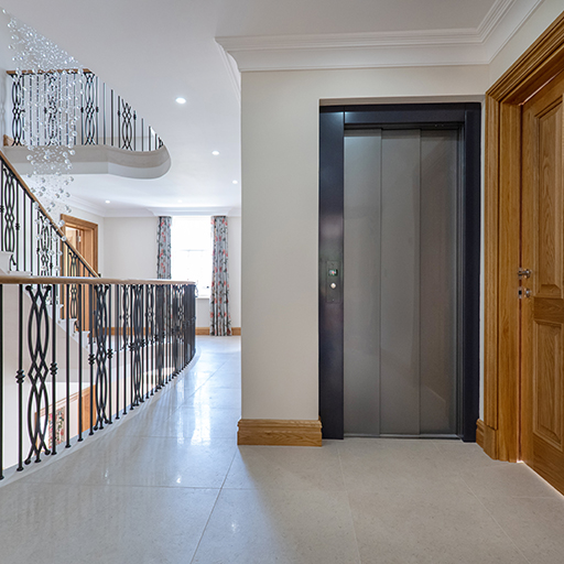 Home Lift fitted in new build house to allow access to all floors for dissabled and the elderly