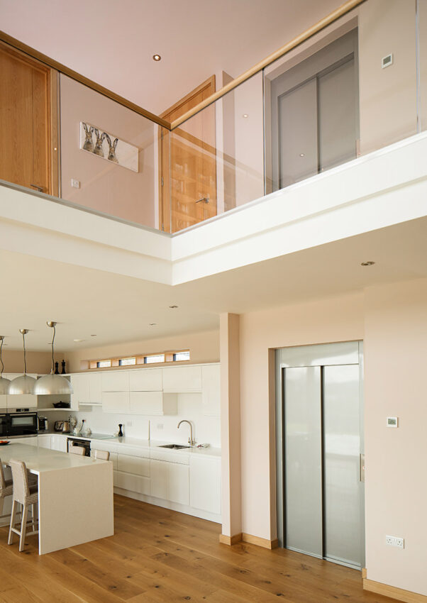 Home Lift Installation in a residential private passivaus home