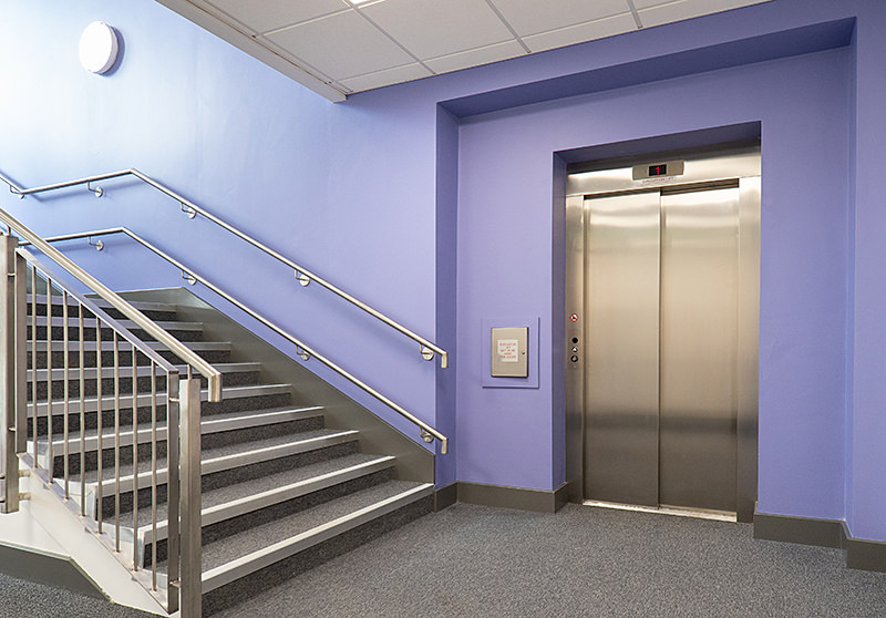 traction lift installation at sprowston primary school
