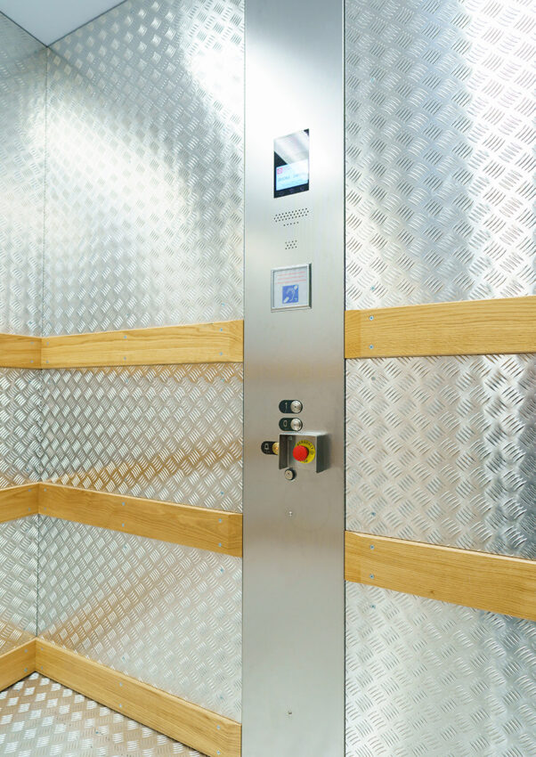 goods lift installation at merry hill shopping centre by MV Lifts