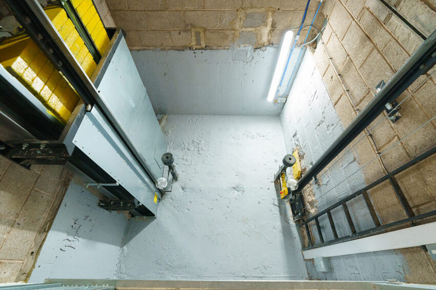 goods lift installation at merry hill shopping centre by MV Lifts