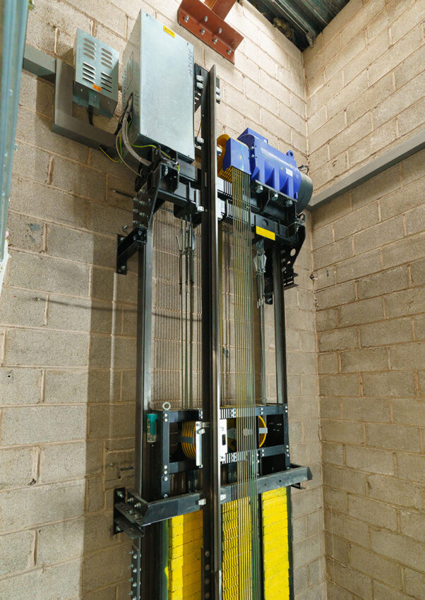 goods lift installation at merry hill shopping centre by MV Lifts