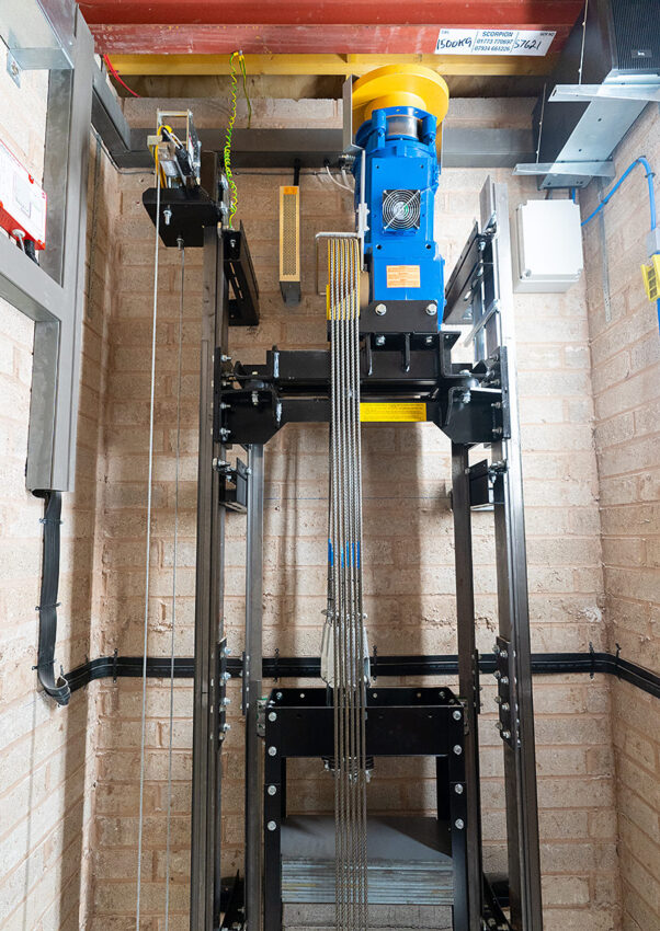 lift installation coventry cathedral installed by MV Lifts