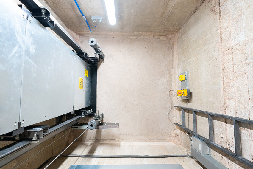 lift installation coventry cathedral installed by MV Lifts