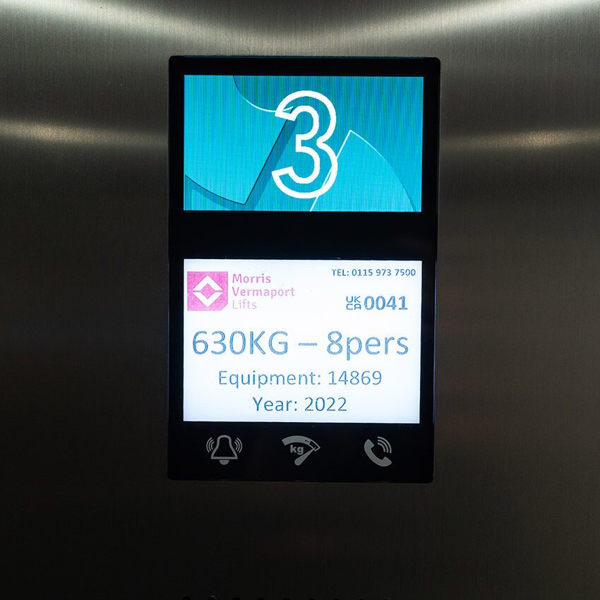 lift installation for Northampton town council carried out by MV Lifts