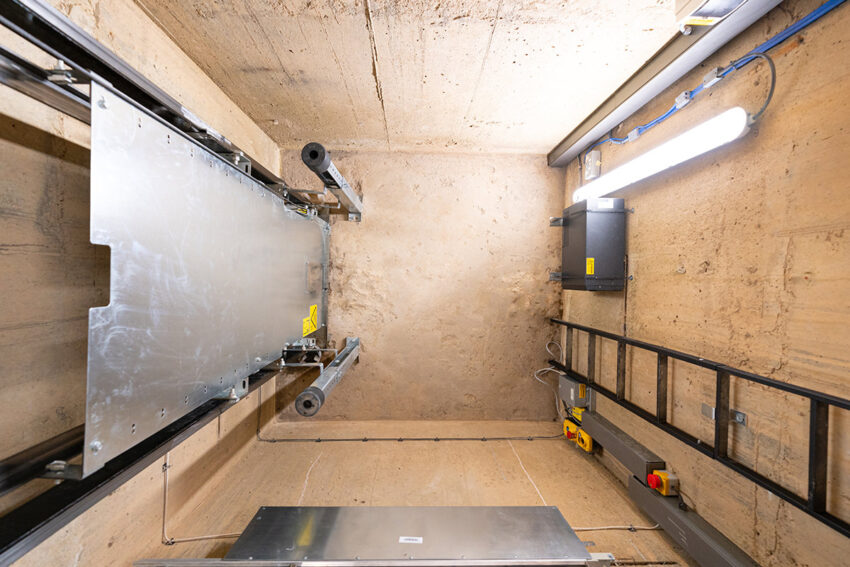 lift installation for Northampton town council carried out by MV Lifts