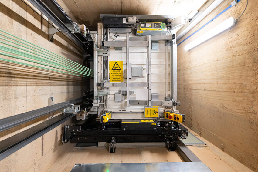 lift installation for Northampton town council carried out by MV Lifts