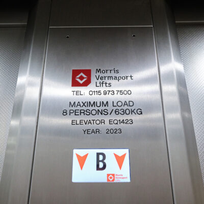 Lift Modernisation Nottingham by Morris Vermaport Lifts, situated at Nottingham University Business School