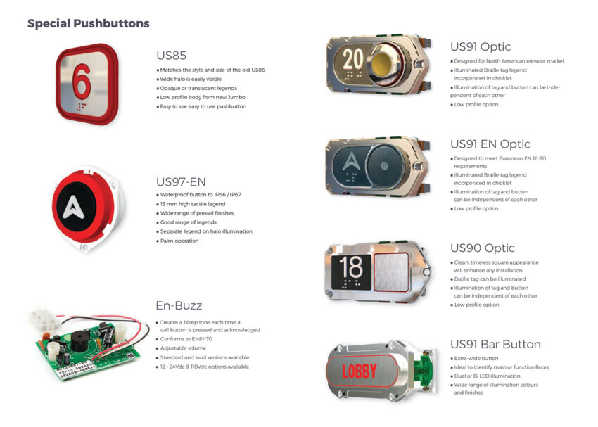 Morris Vermaport Lift Pushbutton options