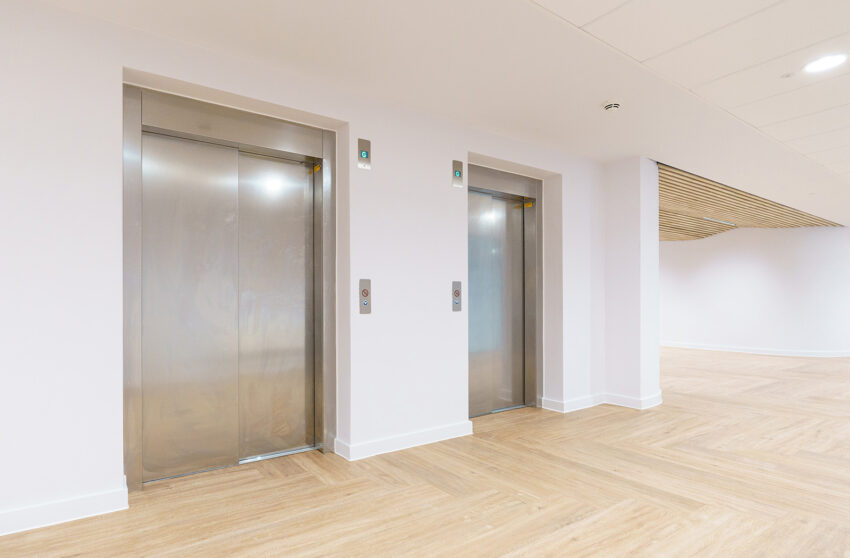 Lift Installation Worcester University by MV Lifts