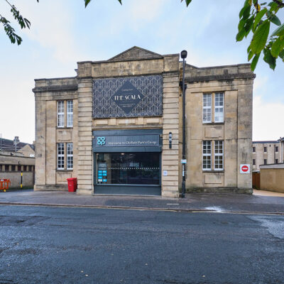 Vertical Platform lift installation in bath for the coop by MV Lifts